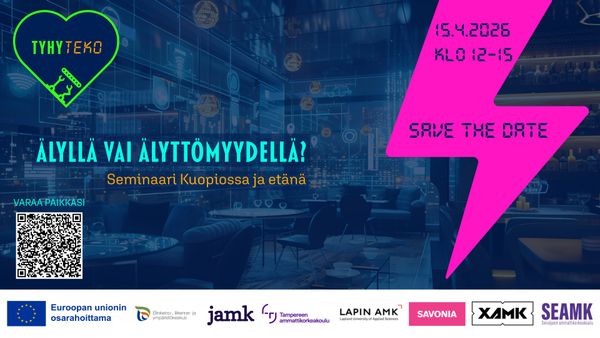 Kuvassa teksti älyllä vai älyttömyydellä seminaari 15.4. 2026