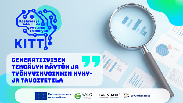 Kuvituskuva, missä papereiden päällä suurennuslasi.
