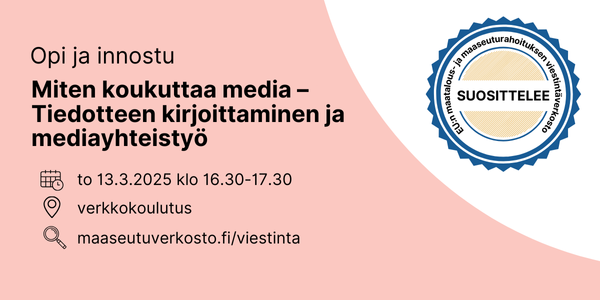 Opi ja innostu: Mediaviestinnän koulutus