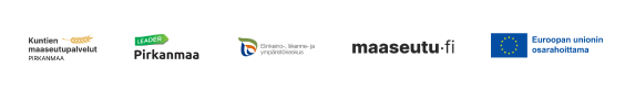 Logot kuntien maaseutupalvelut, Leader Pirkanmaa, ELY-keskus, maaseutu.fi, EU:n osarahoittama
