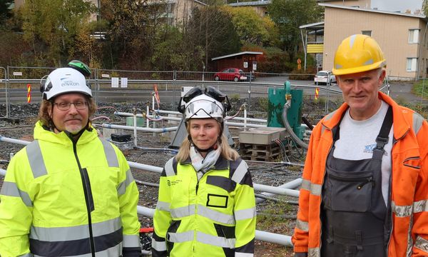 Kuvassa on neljän kuvan kollaasi, jossa on kuvia erilaisilta työmailta.