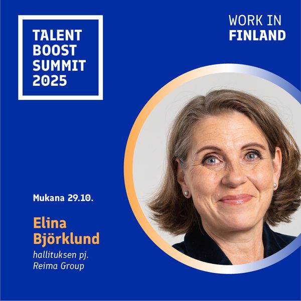 Elina Björklund mukana Talent Boost Summitissa