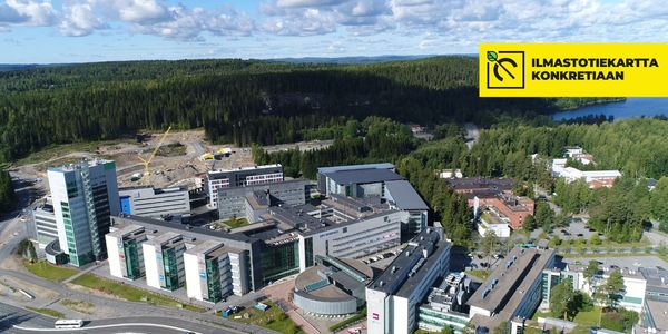 Rakennuksia ylhäältä kuvattuna