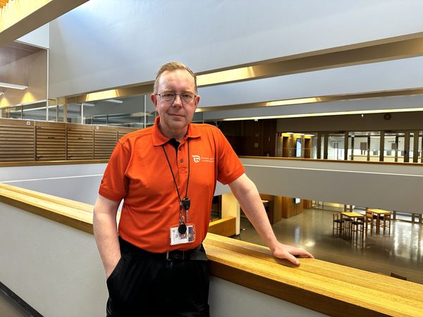 Mika Korkki valtion virastotalolla.