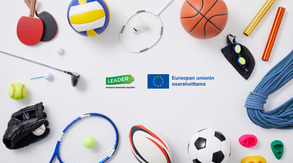 Urheiluvälineitä.