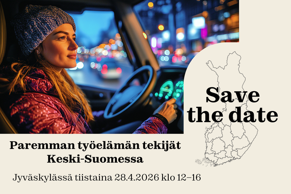 Paremman työelämän tekijät Keski-Suomessa Jyväskylässä tiistaina 28.4.2026 klo 12-16. Save the date.