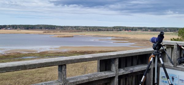 Mietoistenlahden lintutorinilla. Kuvaaja: Maija Mussaari 