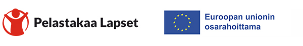 Logot: Pelastakaa lapset ja Euroopan unionin osarahoittama. 