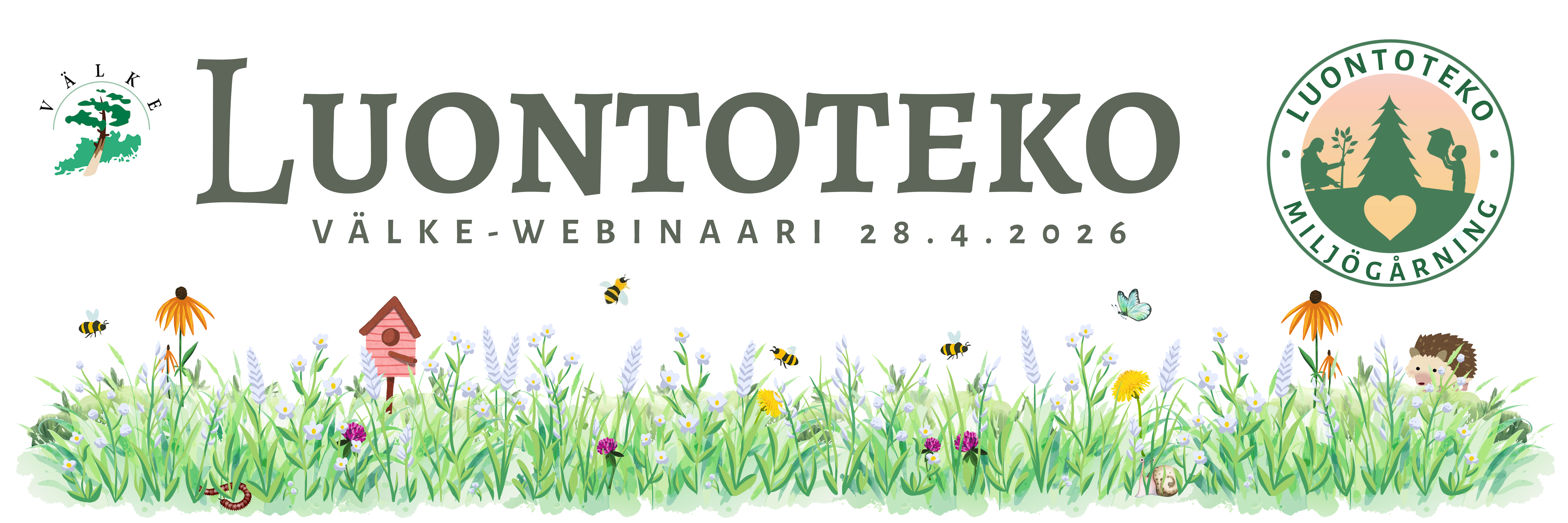 Luontoteko-webinaari logo.