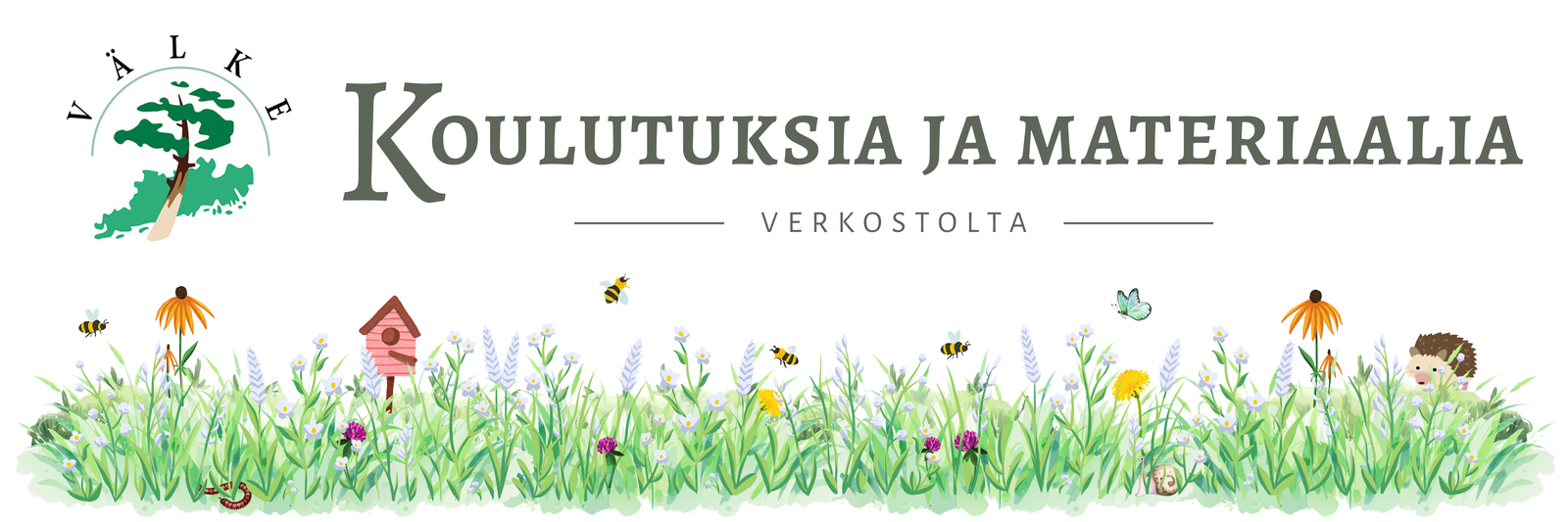 Koulutuksia ja materiaalia kuvituskuva.