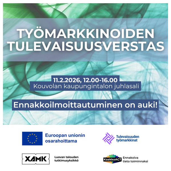 työmarkkinoiden tulevaisuusverstas-tapahtuman mainos