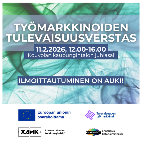 työmarkkinoiden tulevaisuusverstas-tapahtuman mainos