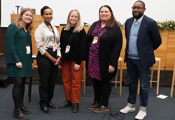 Tapahtuman puhujat. Kuvaaja: Johan Lindholm Folktinget.